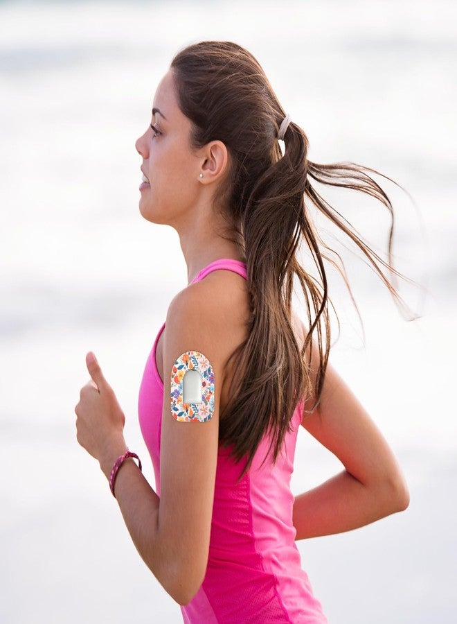 XIHIRCD 25pcs Adhesive Patches for Omnipod, Waterproof Breathable Insulin Sensor Cover Tape Sensor Stickers Pack Compatible with Omnipod Overpatch Protection (5 Styles) - Image 5